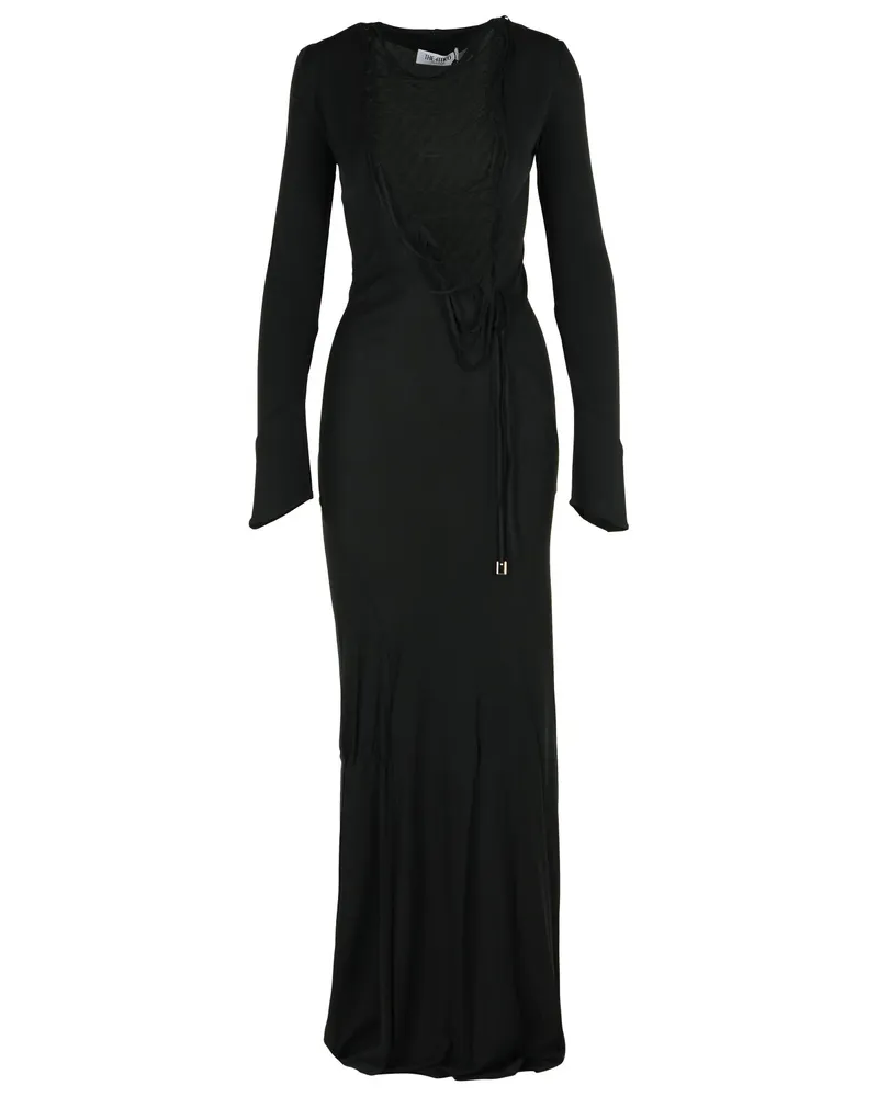 ATTICO Attico Black Viskose Kleid Black