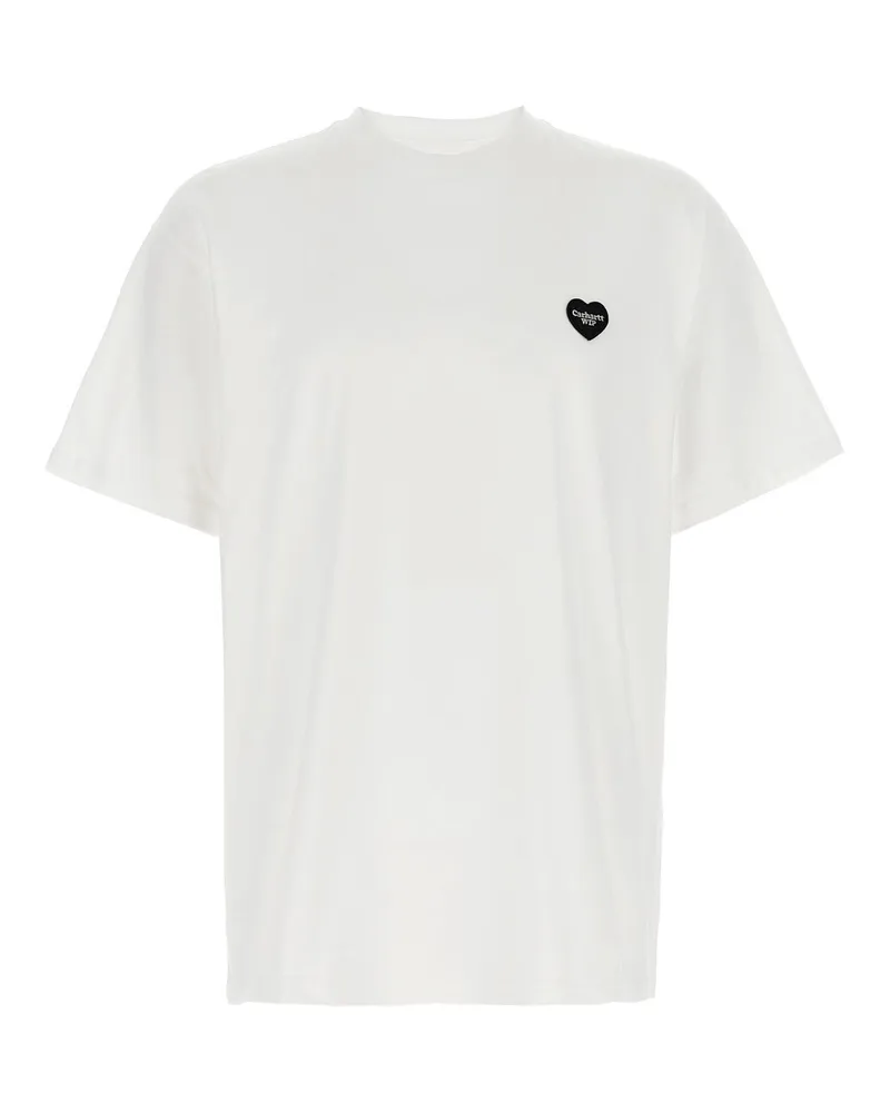Carhartt WIP T -Shirt S/S Herz II Hartt Bianca White
