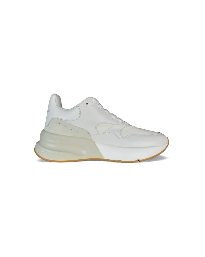 Alexander McQueen Alexander MC Königin Körbe übergroße Läufer White