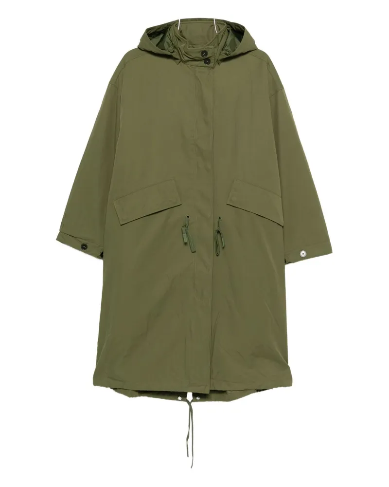 Closed Geschlossener Parka-Mantel aus Baumwolle und Nylon Green
