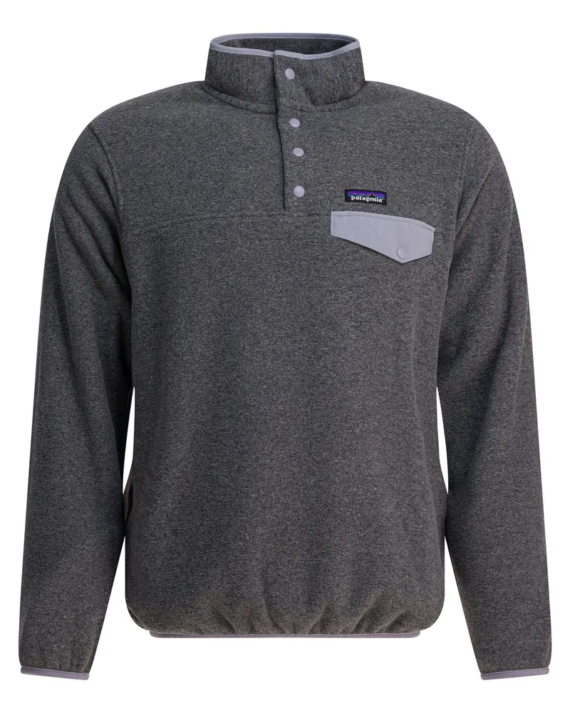 Patagonia Lightweight Synchilla Snap T Fleece“ Sweatshirt mit halbem Reißverschluss Grey