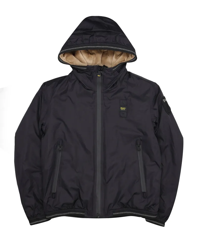 Blauer Mäntel schwarz Black