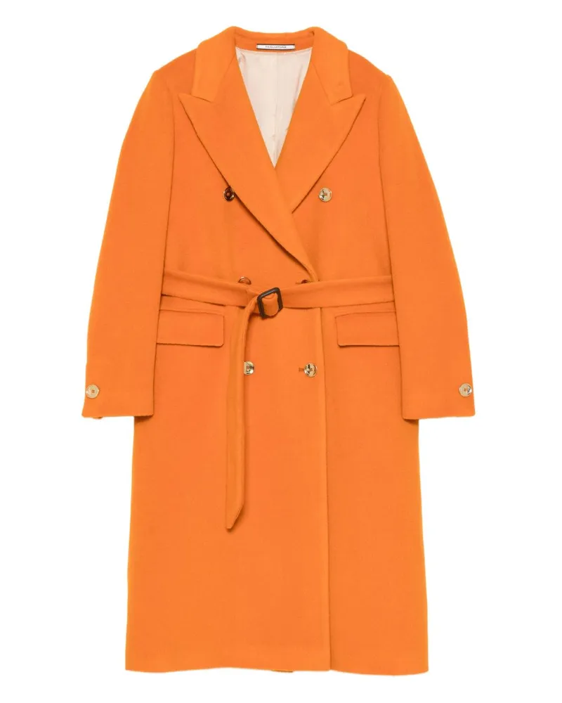 Tagliatore Wollmantel mit Doppelbrust Orange