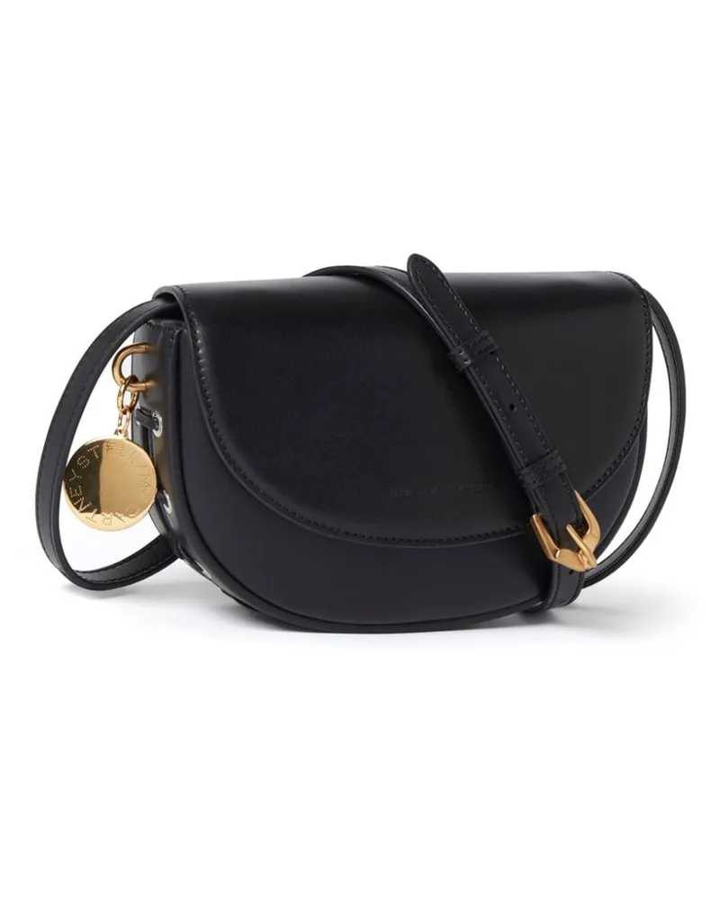 Stella McCartney Stella Mc Cartney Frayme Klappen -Detail -Umhängetasche Schwarz