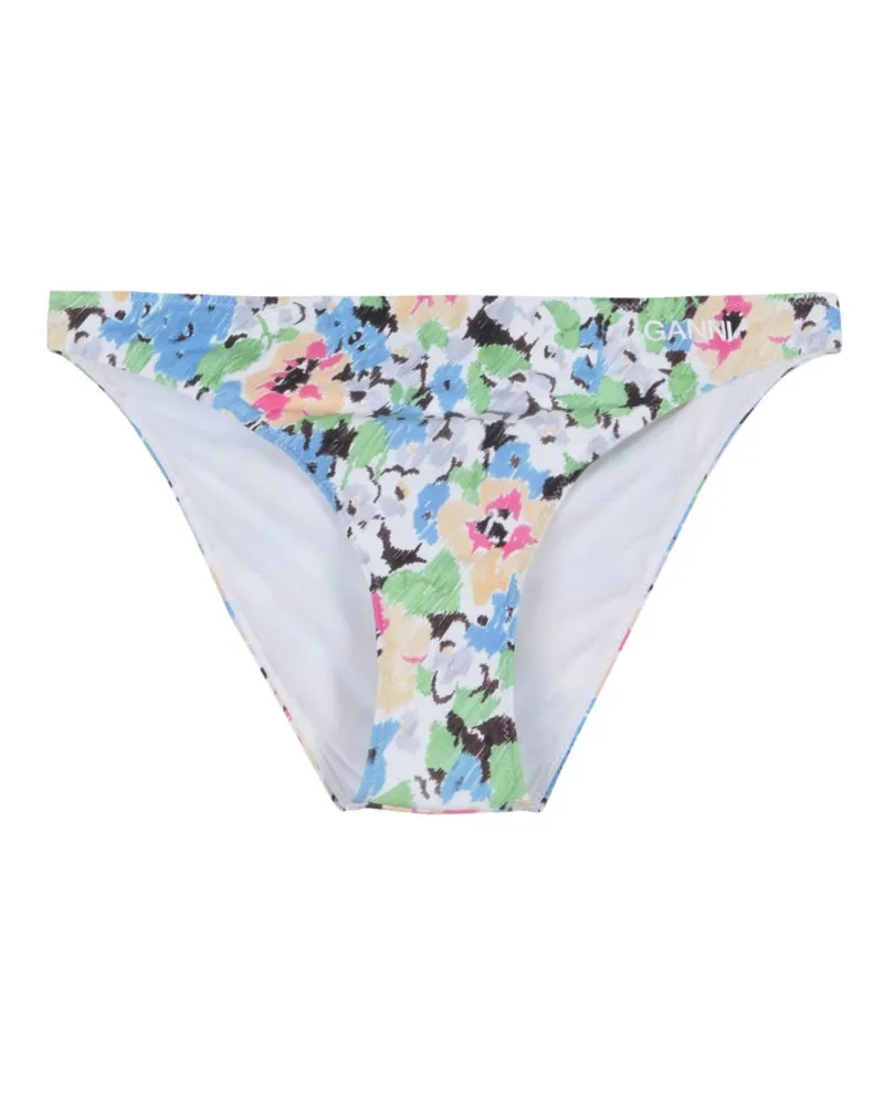 Ganni Blumenmuster Bikini -Briefs Multicolour