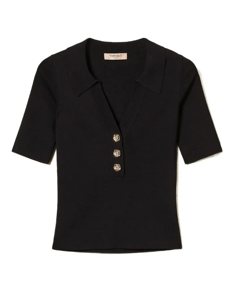 Twin-Set Twin -Set -T -Shirts und Polos schwarz Black