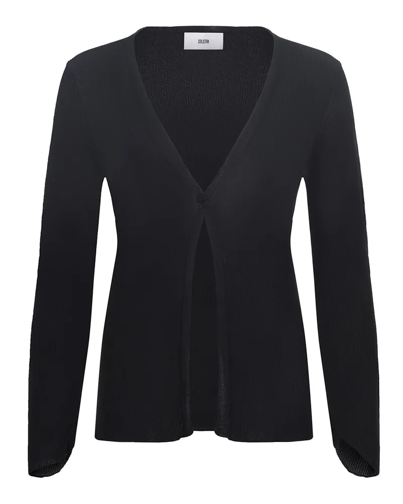 SOLOTRE Pullover aus Viskose Black