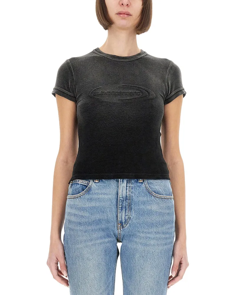 Alexander Wang T Shirt With Logo Black