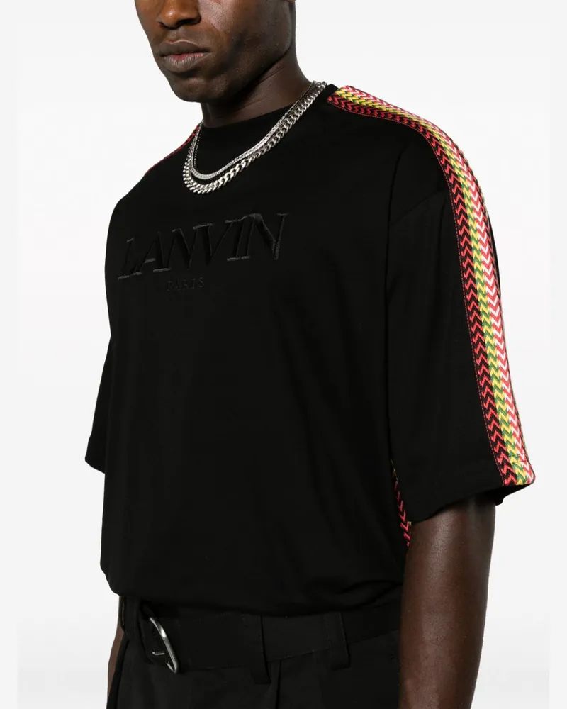 Lanvin Side Curb übergroße T -Shirt 