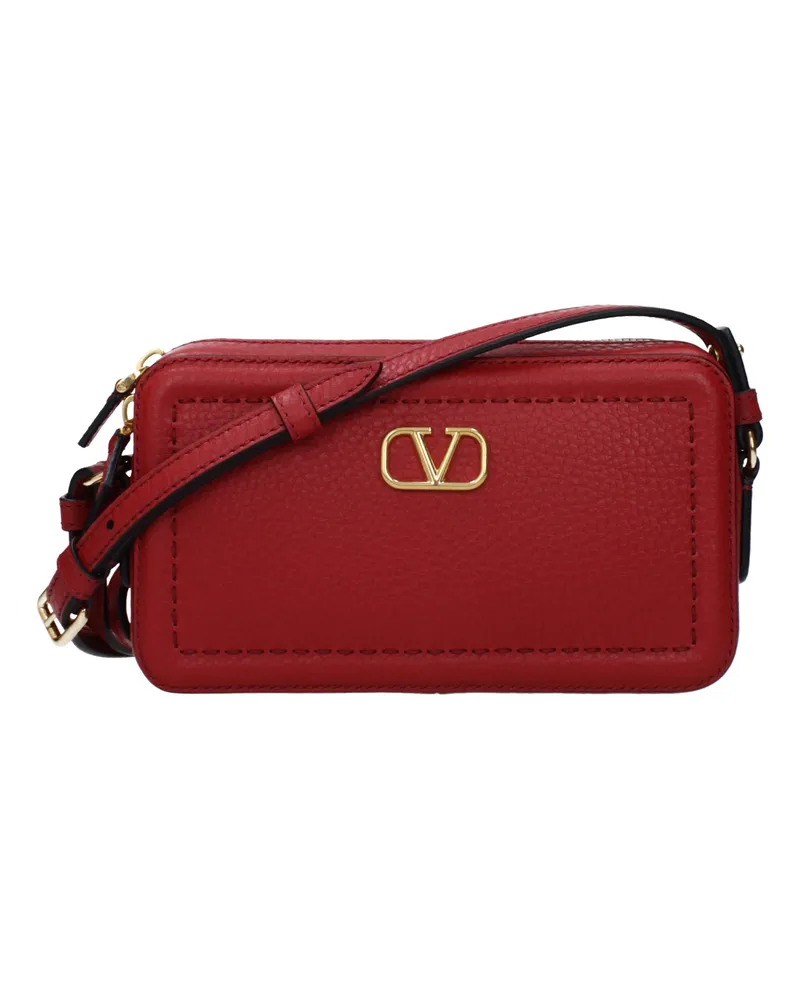 Valentino Garavani Alltime Damens Umhängetasche aus rotem Leder -