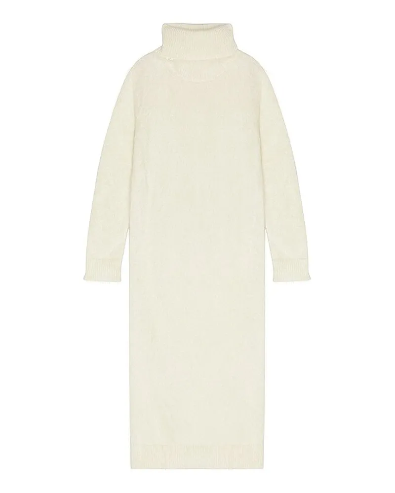 Saint Laurent Extra langer Mohair -Pullover White