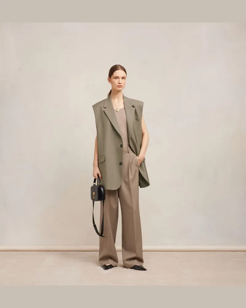 AMI Paris Coats Beige Beige