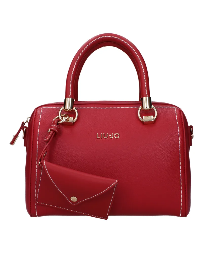Liu Jo Handtaschen Manh Frau Polyester rot/pompeianrot rot und weiß -