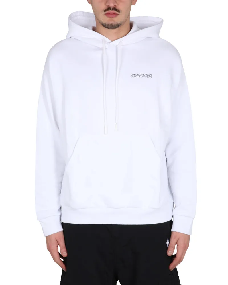 Marcelo Burlon | County of Milan Marcelo Burlon County von Mailand Hoodie White