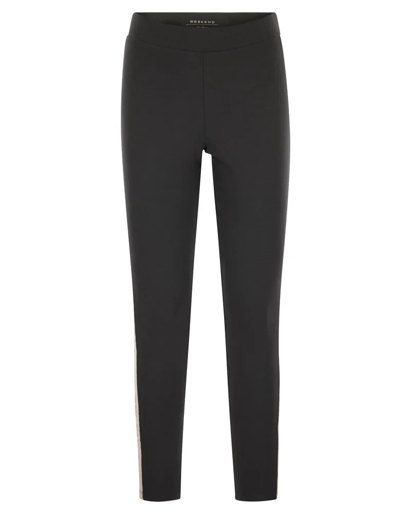 Max Mara Basilio Technical Jersey Leggings Anthracite