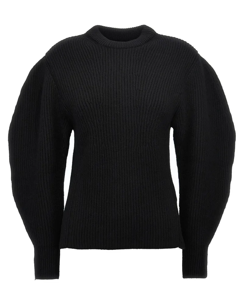 Jil Sander s Rippenpullover Black