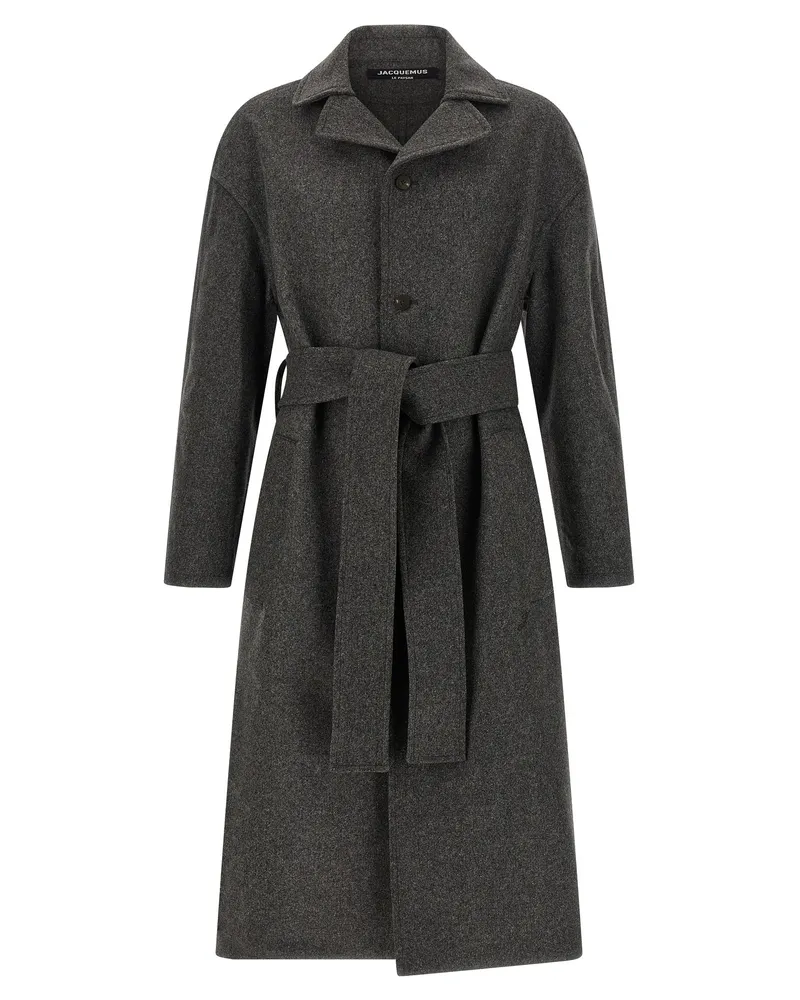 Jacquemus Mantel „Le Manteau Città Gray
