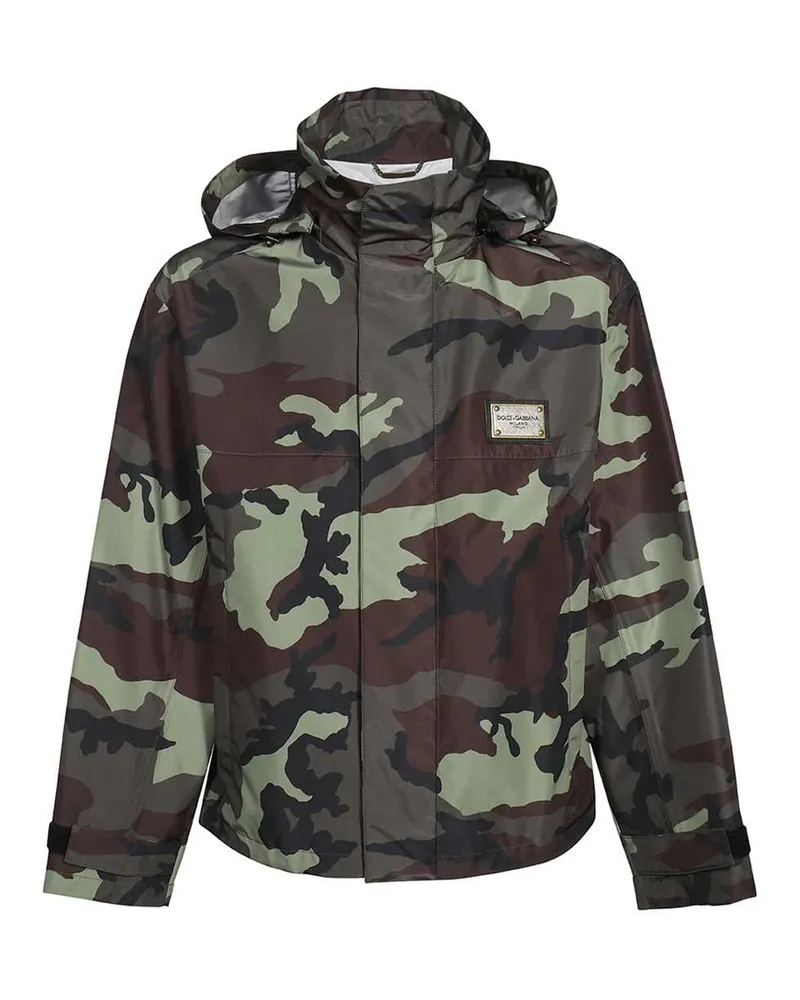 Dolce & Gabbana Tarnjacke Grün