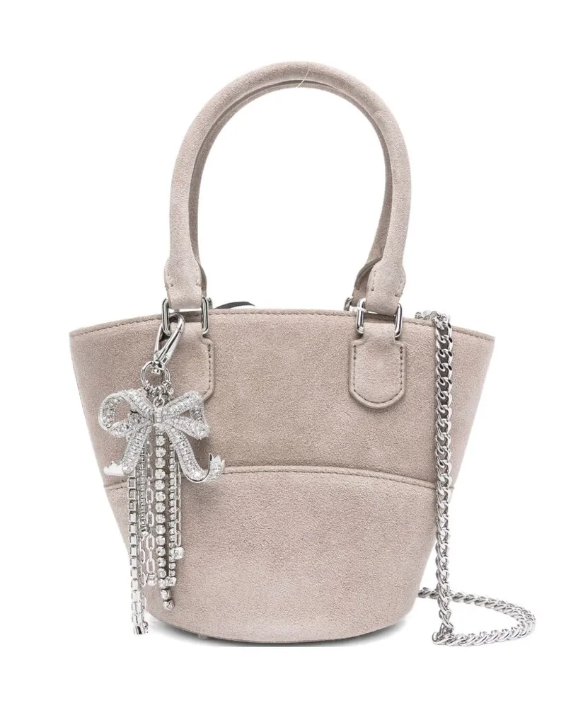 Self-Portrait Wildleder Tasche Grey