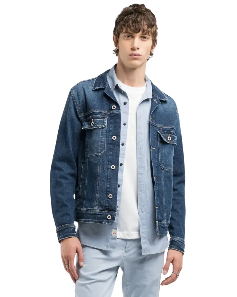 Replay Wiederholungsbedeckung blau Blue