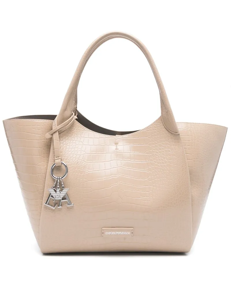 Emporio Armani große Einkaufstasche Beige