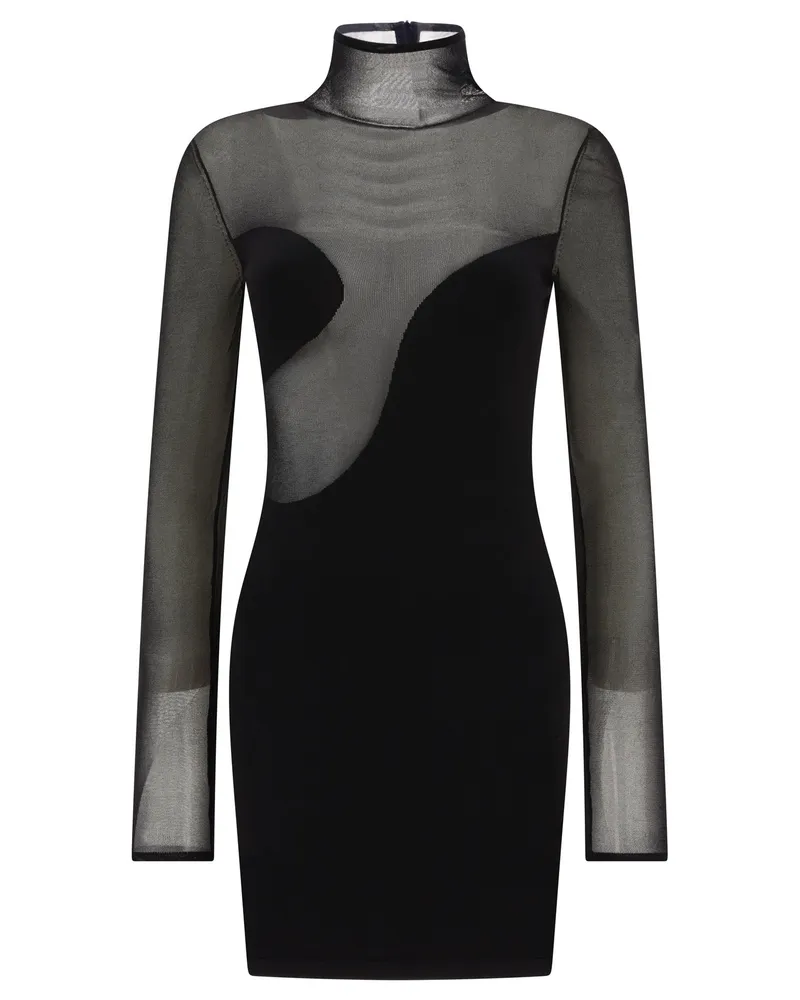 Nensi Dojaka Asymmetrisches Kleid Schwarz