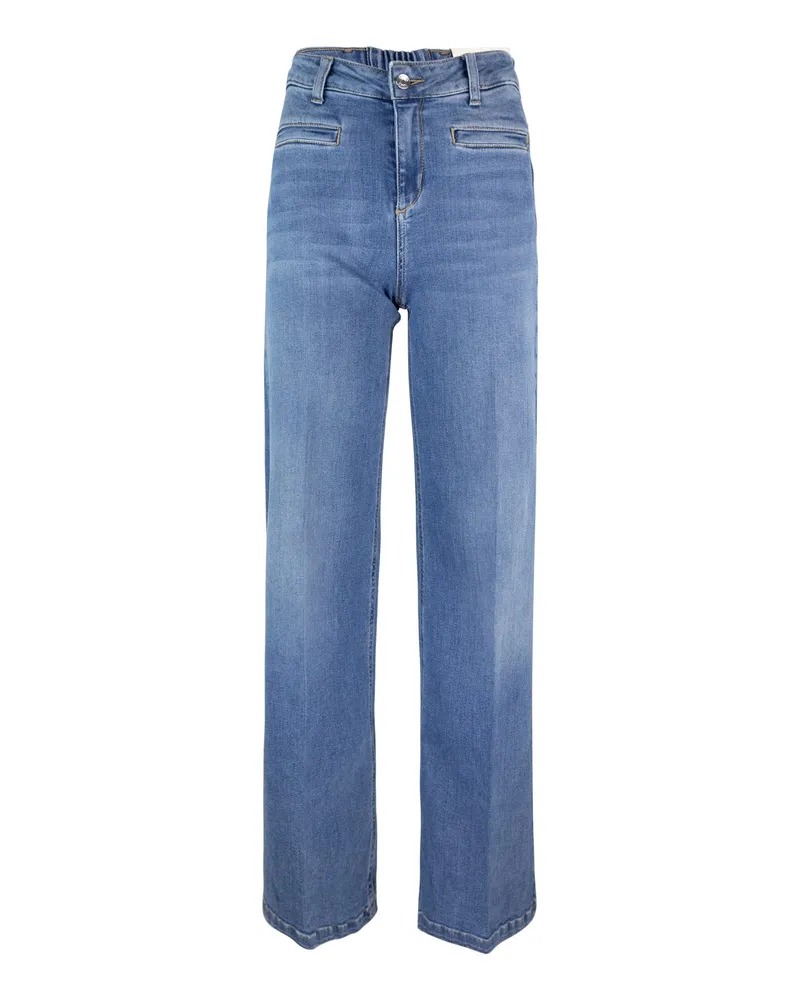 Liu Jo Jeans flackern eine Vita Alta Blu Blue