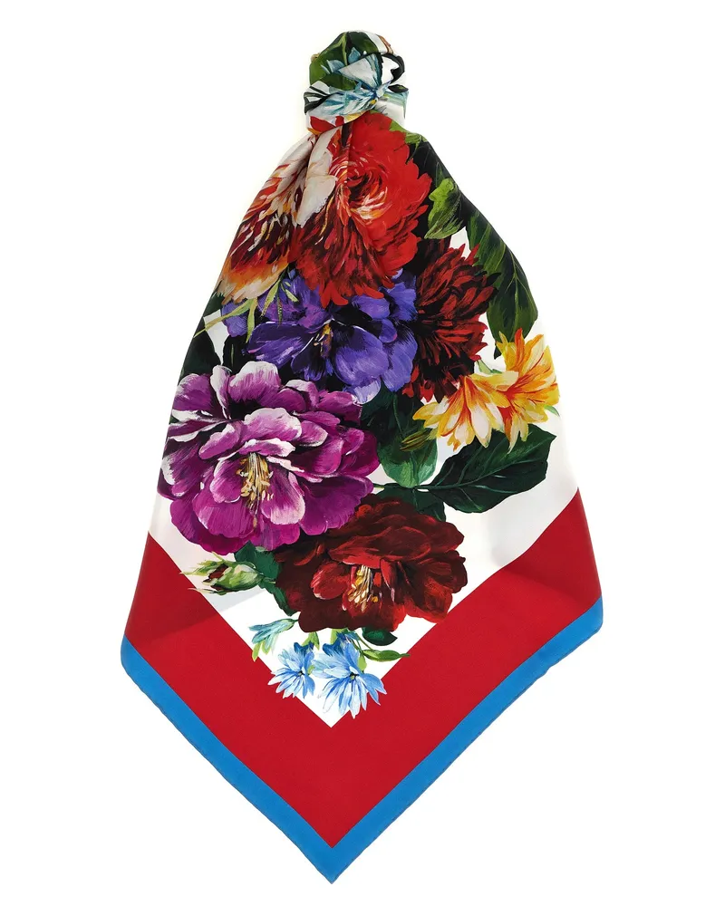 Dolce & Gabbana Blumendruckschal Multicolor