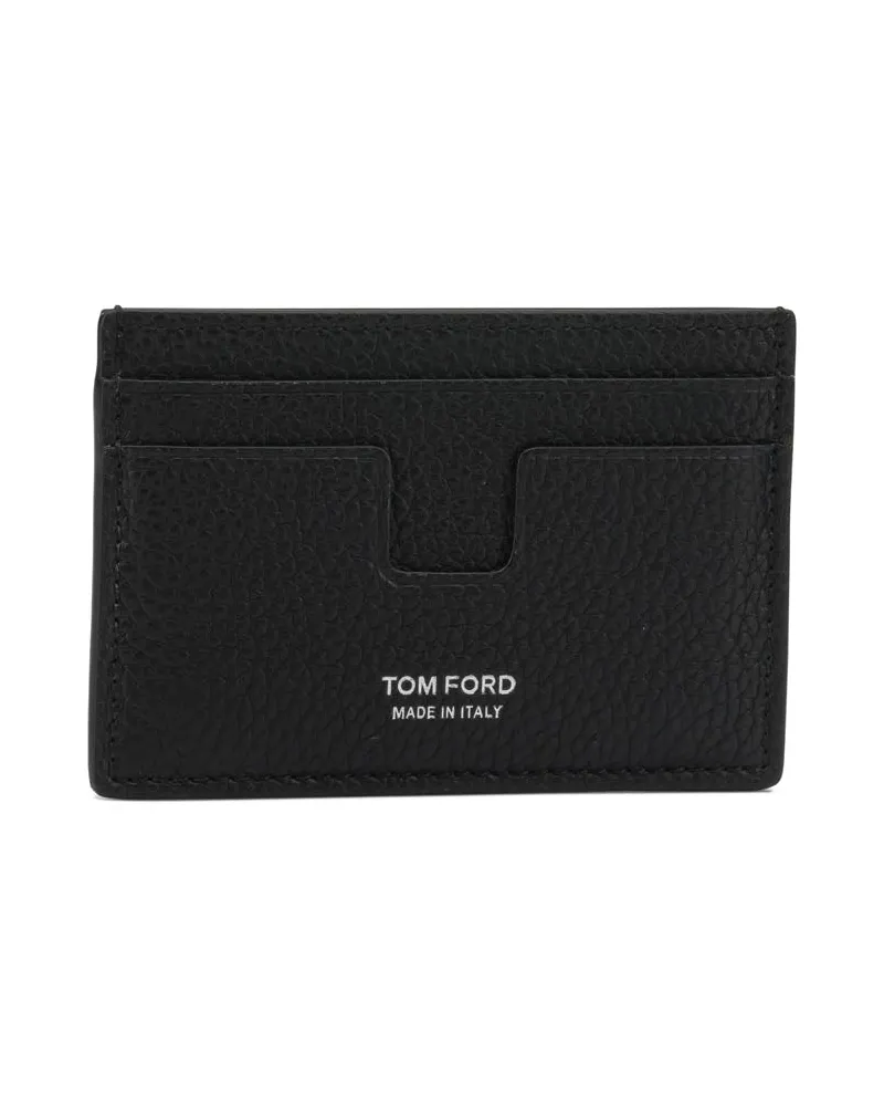 Tom Ford Kartenetui aus genarbtem Leder Black