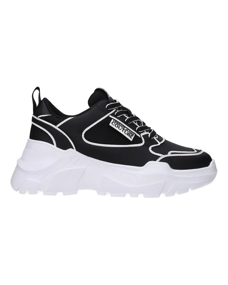 Versace Jeans Sneakers Couture Frauen Haut schwarz/weiß -