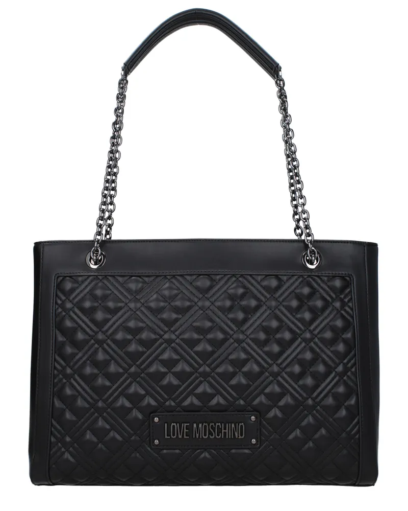 Moschino Damens Umhängetaschen Polyurethan Schwarz -