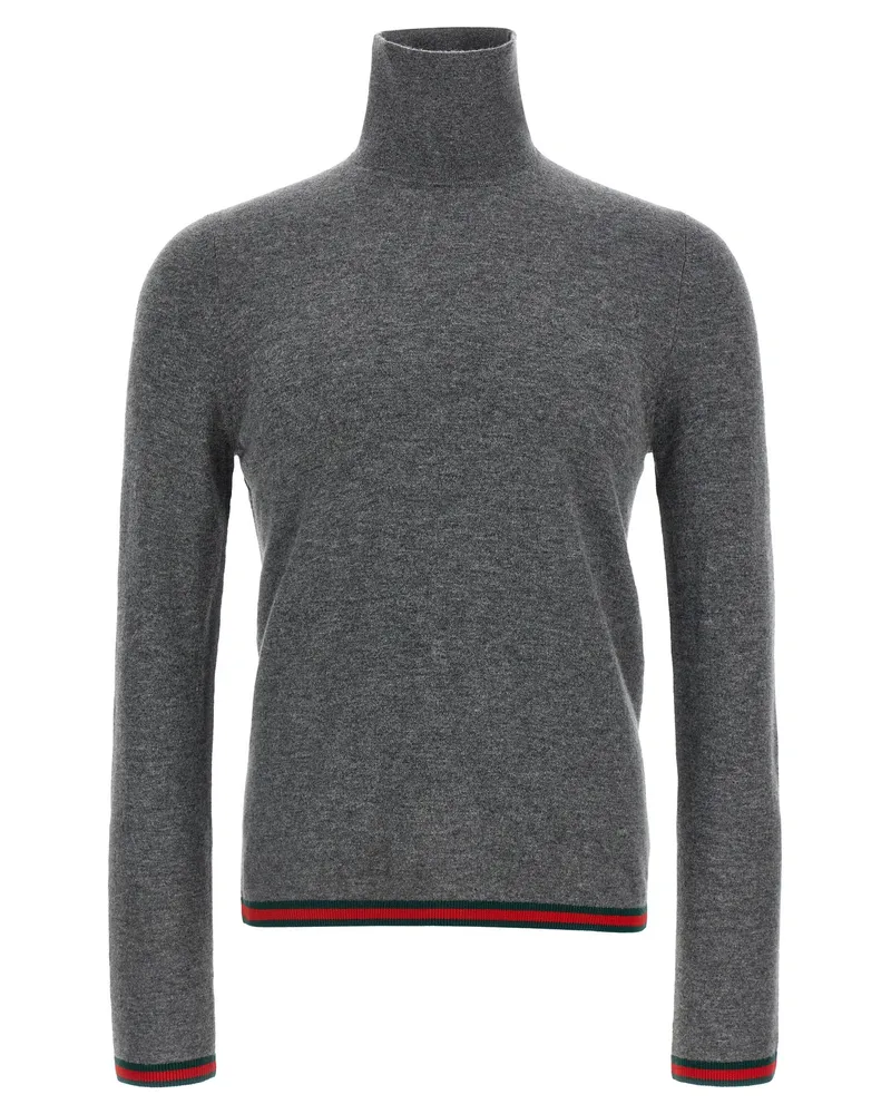 Gucci Web Ribbon Mesh Gray