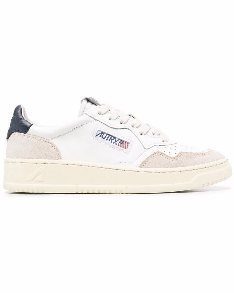 AUTRY Medaillengewinner niedriger Leder -Turnschuhe Blue