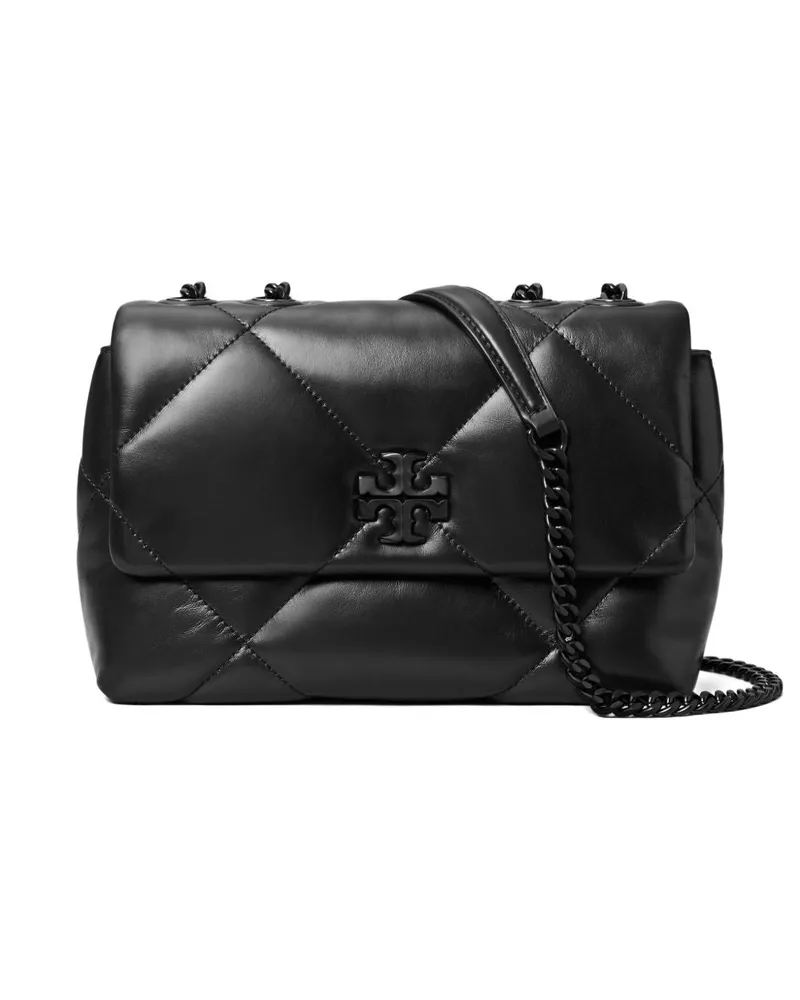 Tory Burch Kira Diamond Leder Umhängetasche Black