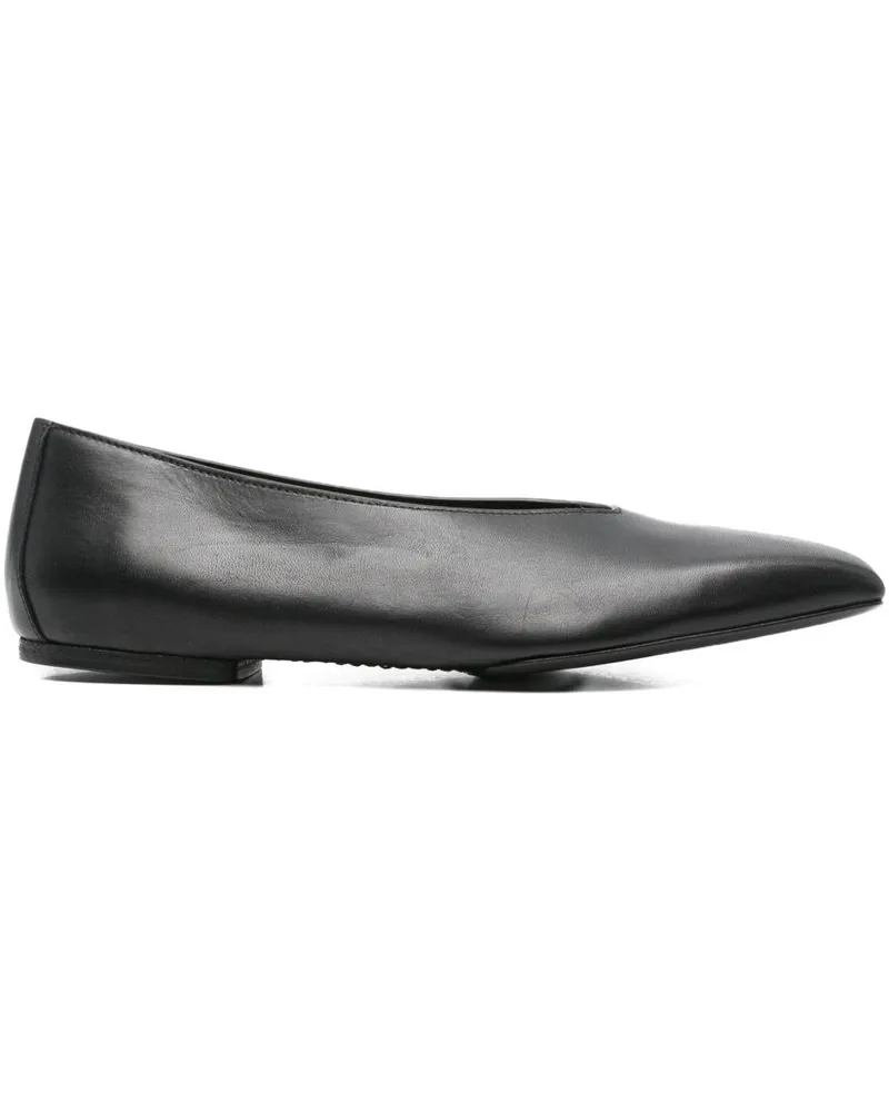 Rick Owens Lederballett Flats Black