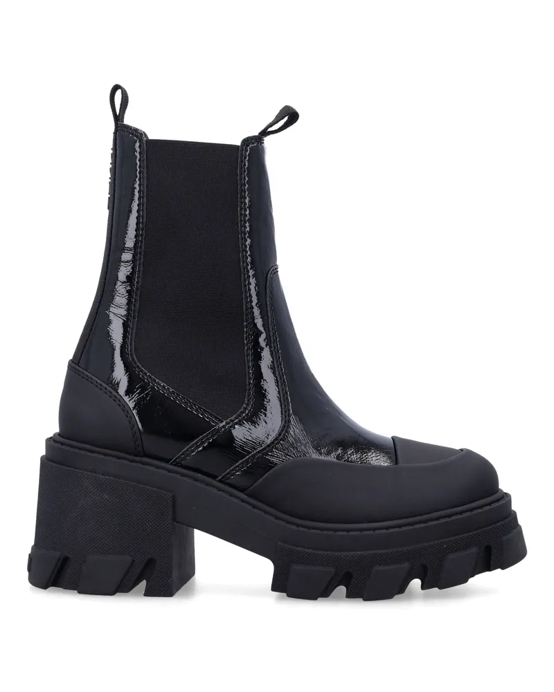 Ganni flache Schuhe schwarz Black