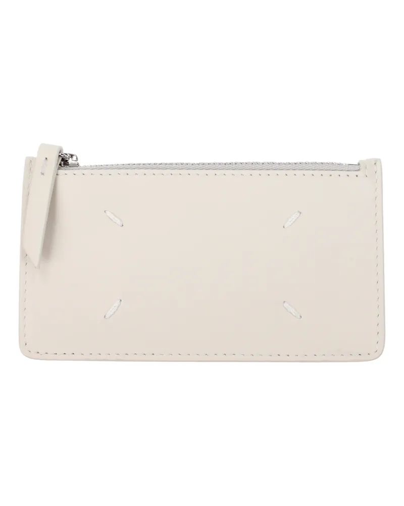 Maison Margiela Damens Lederbeige Geldbörse -