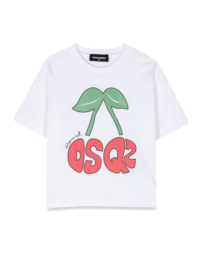 Dsquared2 MC Logo Cherry T -Shirt White