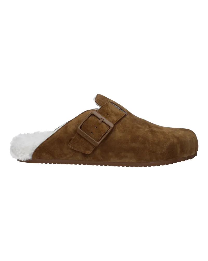 Balenciaga Hausschuhe und Hufe Männer Wildleder Brown -