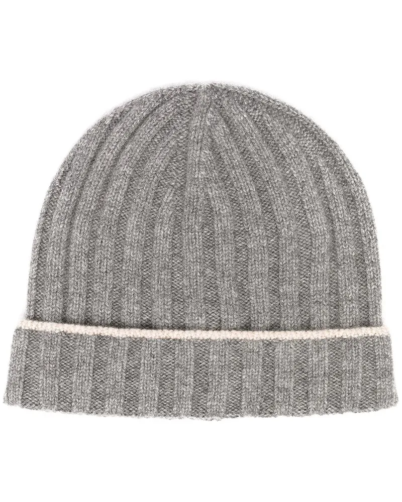 Brunello Cucinelli Cashmere Beanie Grey