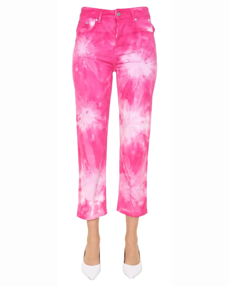 MSGM CURPED Jeans Fuchsia