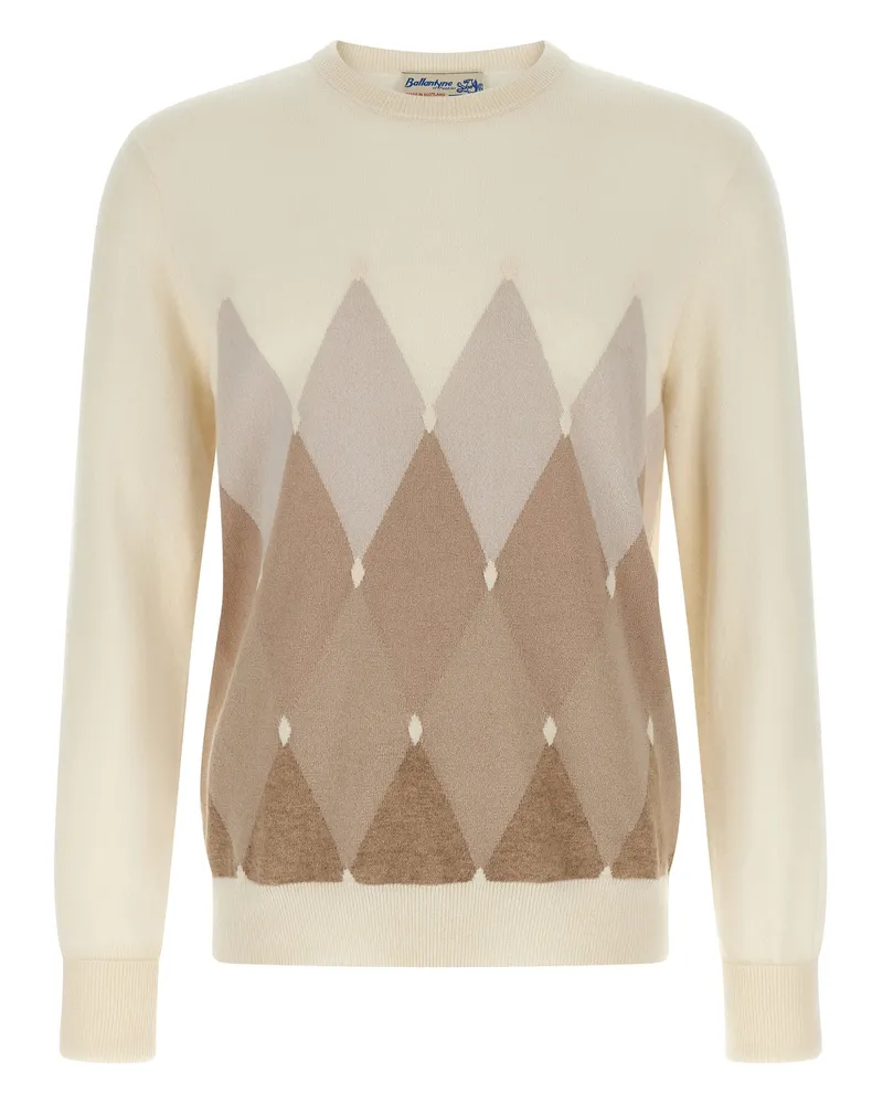 Ballantyne Argyle -Pullover Beige