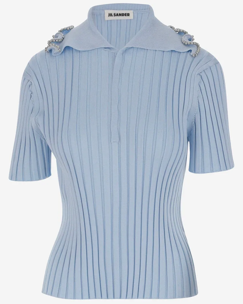 Jil Sander Viskose Poloshirt Light