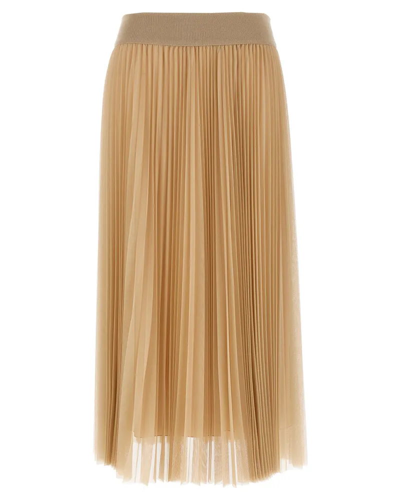 Fabiana Filippi Faltenrock Beige