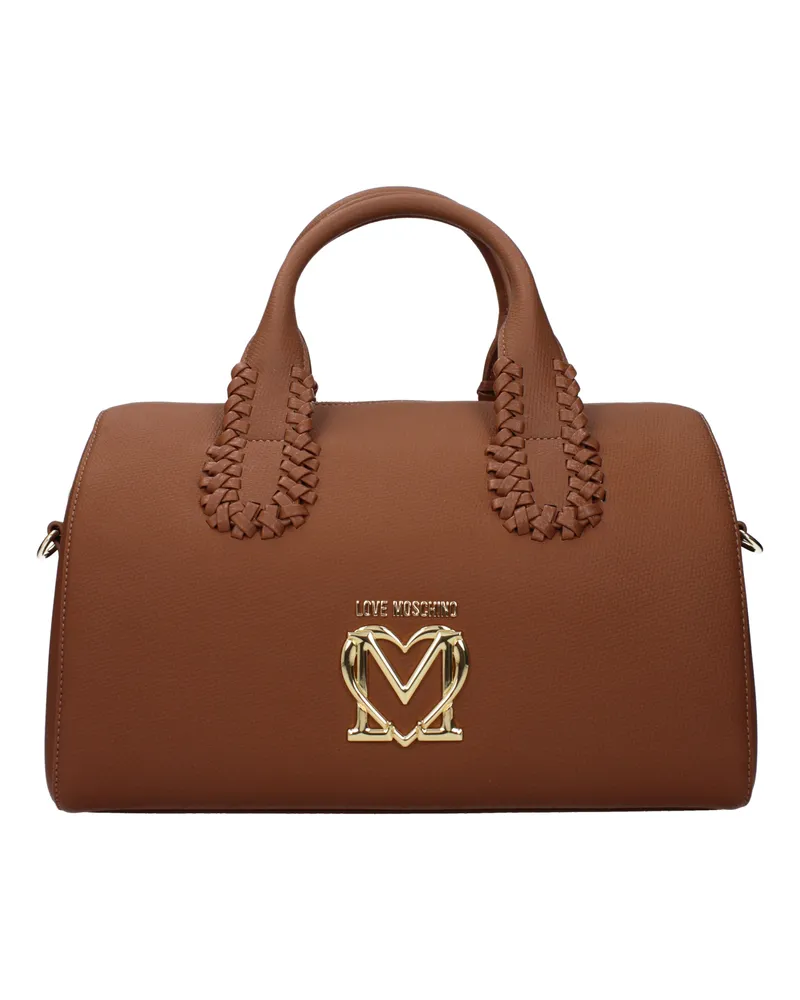 Moschino Damens Handtaschen Polyurethan Braun/Camel -