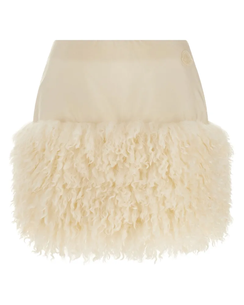 Moncler Teddy-Einsatzrock White