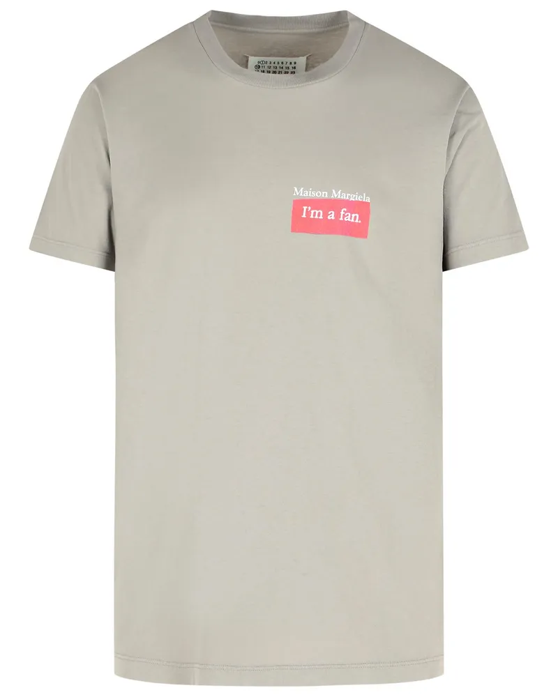 Maison Margiela grauer Baumwoll -T -Shirt Grey