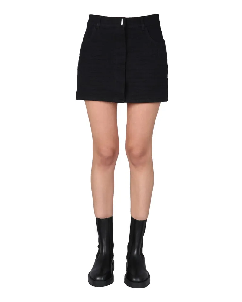 Givenchy 4 G Jacquard Skirt Black