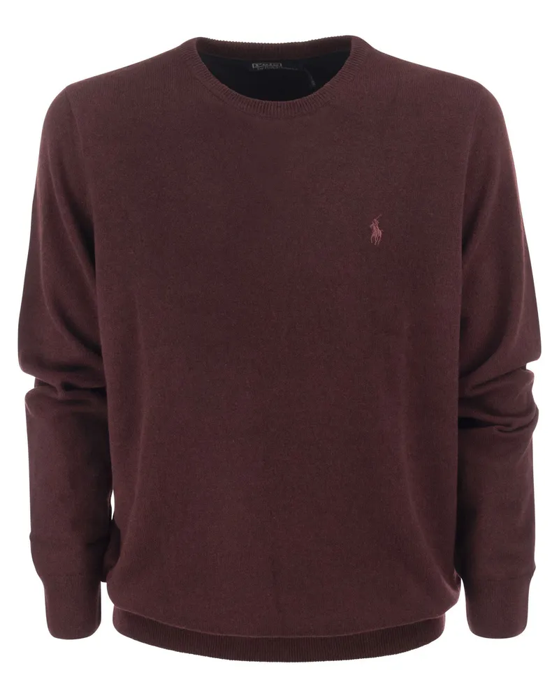 Ralph Lauren Crew Neck Wollpullover Bordeaux