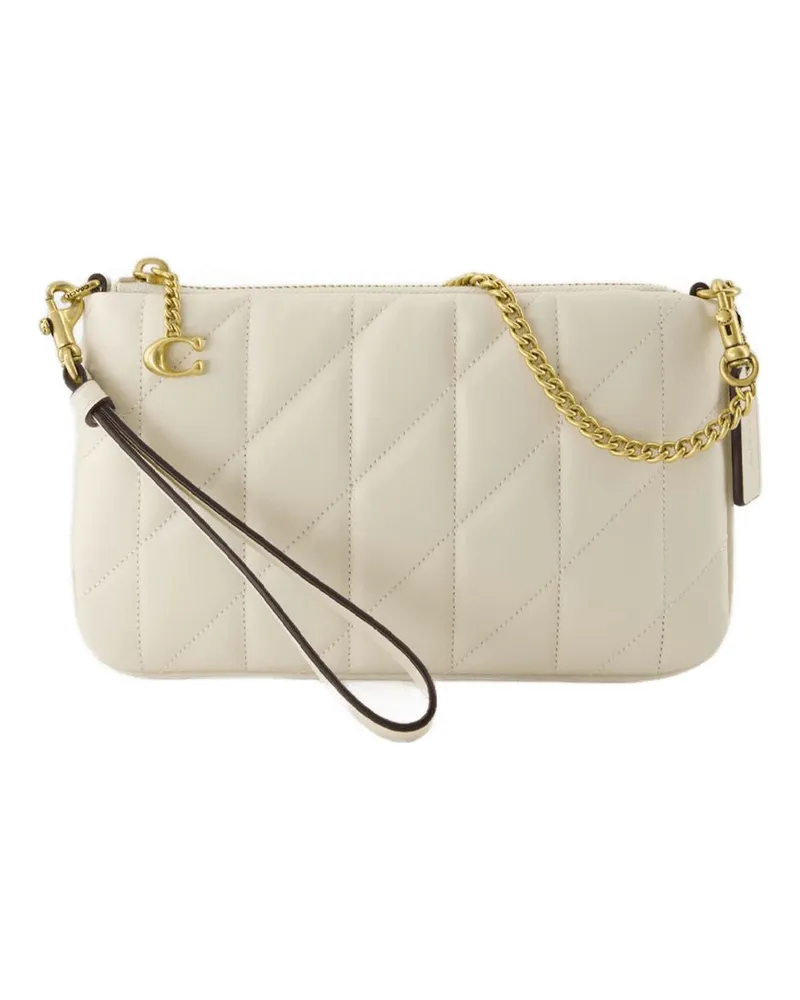 Coach Pouch Crossbody  Leder Beige Beige